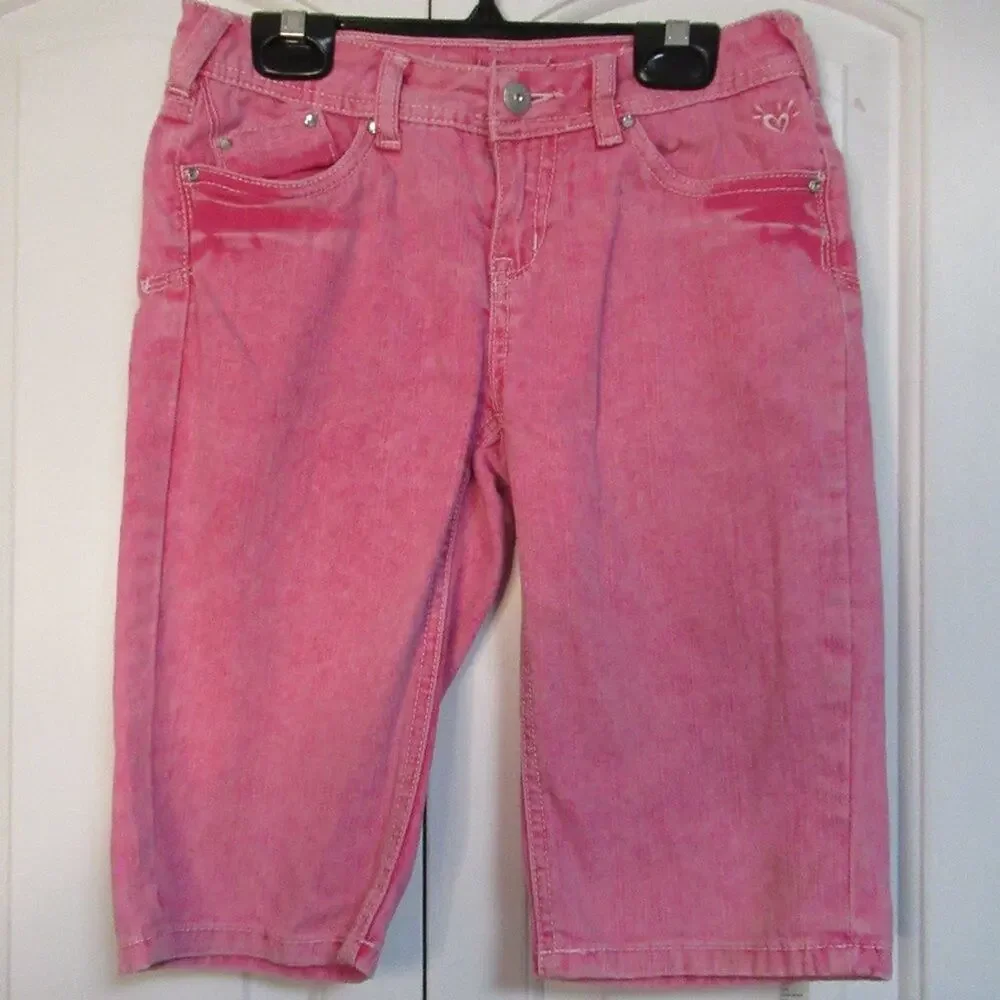 Justice Pink Jean shorts